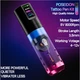 Комплект набор для тату мастера, тату машинка Poseidon HM132 LCD дисплей + картриджи + краски + сумка - изображение 3