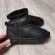 Низькі жіночі шкіряні уггі Hengji 36р(23.5см) чорні шкіряні (3955-36) - зображення 8