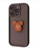 Чохол Мультяшний З Підставкою Pretty Case iPhone 16 Pro Bear X Brown - зображення 1