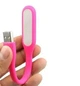 Компактна USB лампа LED – світлодіодний світильник рожевий, ліхтарик 5В для читання, підсвічування. - зображення 2