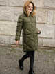 Kurtka parka damska zimowa PERSO BLH919079F XL Khaki (5905080208719) - obraz 3