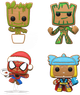 Figurki Funko Pocket Pop Marvel - Christmas Tree Holiday Box 4-pack (0889698655415) - obraz 3