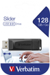 Флеш пам'ять USB Verbatim Slider 128GB USB 2.0 Black (49328) - зображення 5