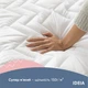 Наматрасник IDEIA "NORDIC COMFORT" 120х200х35 см (з бортом по периметру), Білий 000035885 - зображення 3