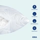 Подушка IDEIA 50x70 - Standart Plus Готель стьобаний на блискавці білий - зображення 6