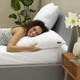 Подушка IDEIA 60x60 - Nordic Comfort стеганная белая - изображение 7