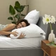 Подушка IDEIA 60x60 - Nordic Comfort стеганная белая - изображение 9