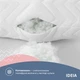 Подушка IDEIA 70x70 - Nordic Comfort Plus стеганная на молнии белая - изображение 9