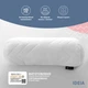 Подушка валик IDEIA 15х40 - Nordic Comfort з повітропроникною вставкою біла - зображення 4