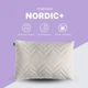 Подушка IDEIA 50x70 - Nordic Comfort Plus стьобана на блискавці сіра - зображення 2