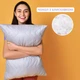 Подушка IDEIA 50x70 - Nordic Comfort Plus стьобана на блискавці сіра - зображення 3
