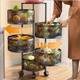 Етажерка на колесах "Sphere" 5 ярусів 33*89см Home R93517-BK - зображення 2