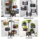 Етажерка на колесах "Sphere" 5 ярусів 33*89см Home R93517-BK - зображення 5