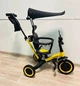 Детский беговел-велобег трансформер 6в1 Maraton Tri-cycle Cruiser Versa с родительской ручкой черно-желтый - изображение 1