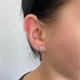 Золотые детские серьги дорожки с синими фианитами С966-1 - изображение 6