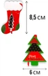 Бирки для подарунків Centrum Christmas 809501 Паперові Об'ємні 8.5х5 см 12 шт (2000998484187) - зображення 5