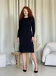 Плаття в рубчик довге осіннє жіноче Merlini Верді 700001361 L-XL Чорне (700001361_2) - зображення 13