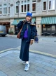 Стьобаний бомбер Uniqlo розмір М синій (467597) - изображение 7
