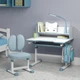 Комплект стіл + стілець + лампа Evo-kids BD-24 Blue (BD-24 BL) Блакитний - изображение 2