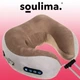 Массажная подушка для шеи Soulima 19554 — Массажер-рогалик с эффектом памяти Memory Foam, USB-зарядка, подогрев - изображение 8
