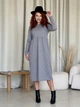 Платье кашемировое длинное зимнее теплое женское Merlini Крети 700001412 4XL-5XL Серое (700001412_4) - изображение 10
