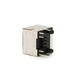 Сетевой разъем RJ45 горизонтальный экранированный с интерфейсом 8P8C под пайку с индикацией разъем 16H Silver Q60 - изображение 2