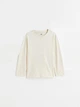 Лонгслив H&M 110 116см кремовый 1712503569 - изображение 1