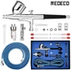 Аерограф NEOECO NCT-130BKBS1 пульверизатор - розпилювач без виріза для прикраси тортів / нейл-арт + шланг та аксесуари, чорний "S" (95390255) - зображення 1