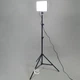 Лампа-прожектор LED светодиодная с пультом и штативом для фото и видео съемки, прямоугольная лампа для блоггеров, визажистов, TikTok и YouTube, студийное освещение 2700–6500K Ra95+ Черная L60-P206-T - изображение 2