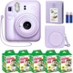 Набор Fujifilm INSTAX Mini 12 Lilac Purple фиолетовая фотокамера мгновенной печати / картриджи 50 фото / чехол / альбом 64 фото Фиолетовый - изображение 1