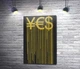 Картина ArtPoster YES: ієна, євро та долар у золотих потіках 33x50 см Модуль №1 (005712) - зображення 1