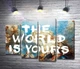 Модульная картина Крис Беллини Мир принадлежит вам - The world is yours 132x92 см Модуль №3 (004945) - изображение 1