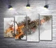 Модульная картина Акварельно-пастельный силуэт гитары и рук музыканта 80x54 см Модуль №3 (003409) - изображение 1