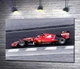 Картина Красный автомобиль Ferrari на гоночной трассе "Формулы-1" 60x40 см Модуль №1 (001191) - изображение 1