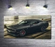 Картина Черная матовая модель автомобиля Dodge Challenger Hellcat 60x32 см Модуль №1 (001225) - изображение 1