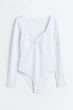 Боді H&M L білий 11101137323 - зображення 1