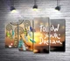 Модульная картина Індіанський ловець снів поряд з фразою "follow your dream" 80x56 см Модуль №3 (003143) - зображення 1
