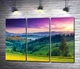 Модульная картина Утреннее солнце светит на склоны зеленых гор 60x42 см Модуль №2 (002690) - изображение 1