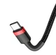 Кабель Baseus Type-C – Type-C PD 60W 2м Cafule Black/Red (CATKLF-H91) - зображення 4