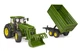 Машинка Bruder Трактор John Deere 7R 350 з фронтальним навантажувачем та двовісним причепом-самоскидом 1:16, 03155 - зображення 3