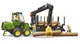 Машинка Bruder Харвестер John Deere 1210E со стволами деревьев и краном 1:16, 02133 - изображение 5