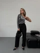 Жіночий шовковий боді на одне плече Uaclothes 42-44 Сірий (like30321-105291349) - изображение 1