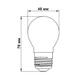Свiтлодiодна лампа Biom FL-301 G45 4W E27 2800K (00-00001242) - изображение 6