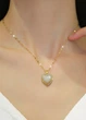 Жіноча підвіска Pearl in Heart (1556-01) Золотий 44см No Brand - зображення 1