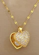 Жіноча підвіска Pearl in Heart (1556-01) Золотий 44см No Brand - зображення 3