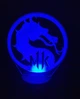3d-светильник Мортал Комбат Mortal Kombat, 3д-ночник, несколько подсветок (на батарейке) - изображение 4