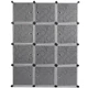 Складна пластикова шафа Storage Cube Cabinet МР 312-62А Чорний - зображення 2