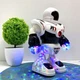 Робот Space Police танцюючий рухає руками та ногами світло звук Білий (58660) - зображення 7
