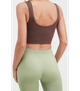 Привабливий і комфортний еластичний топ в рубчик TOP RIB - Giulia - TOP RIB - L/XL - Deep Taupe - зображення 2