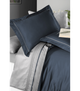 Комплект постельного белья Deluxe Satin Dark Series First Choice - First Choice - DLX-18 SERENİTY DENİM GREY - Евро - Темно-синий с серым - изображение 2